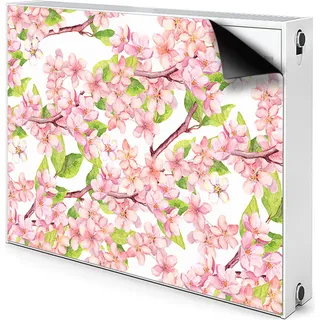 Magnet Heizkörperabdeckung Heizkörperverkleidung Verkleidung Abdeckung 90x60 cm - Kirschblüten