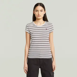 G-Star stripe, Eyben slim V T-Shirt 2.0 - Mehrfarbig - Damen, - L