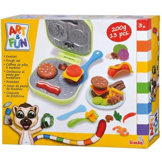 Simba Art und Fun Burger Knetset 4x50g Knete