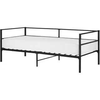 Beliani 90 x 200 cm Schwarz
