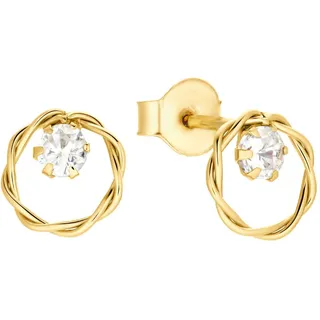 Amor Ohrstecker 2032500 goldfarben Zirkonia 7mm