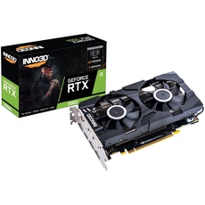 Inno3D NVIDIA Video Card GeForce RTX 2060 Twin X2 6GB GDDR6 192bit, 1680Mhz, HDMI, 3X DP, 1x 8pin, 2 Slot, 2 Fan, 160W; N20602-06D6-1710VA15L