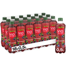 ViO BiO LiMO Dark Berries - vegane Bio-Limonade mit fruchtigem Brombeer-Geschmack - in umweltfreundlichen, 100 % recycelbaren Einweg Flaschen (18 x 500 ml)