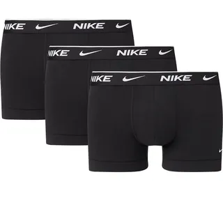 Nike Herren Everyday Cotton Stretch Trunks 3Pk, black/black/black XS