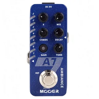 Mooer A7 Ambiance Reverb Pedal für Gitarre – mit 7 Hall Modi, Infinite Trails und Presets