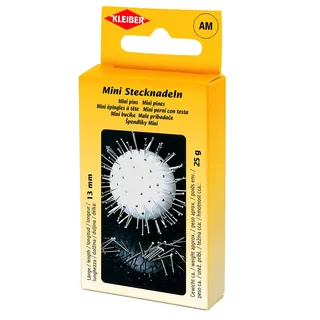 Kleiber Mini-Stecknadeln Edelstahl, Schwarz