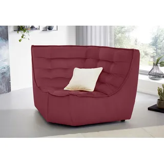 CALIA ITALIA Ecksofa »Banjo, Eckelement, tolles Design und hoher Sitzkomfort frei stellbar«, oder als Modulsofa mit den passenden Erweiterungselementen nutzbar CALIA ITALIA amaranto