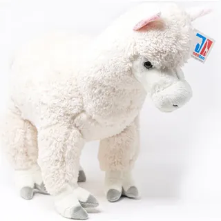 Cornelissen - Kuscheltier - weißes Alpaka - Groß - 40 cm - Weiß