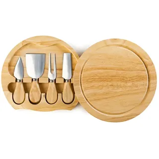 Ibili Käsemesser-Set 4-tlg. Braun/Edelstahl/Holz