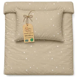 Kinderbettwäsche Baby Bettwäsche 90x120 cm aus Baumwolle - Kinder Set von Duvet Cover 90 x 120 und Kissenbezug 40x60 cm Junge und mädchen babybettwäsche bettbezug für Kleinkind Oeko-Tex