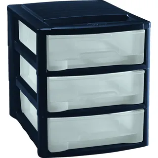 Mondex PLS6131 Bürobox 3 Schubladen Organizer DIN A4 Ablage