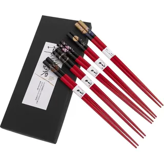 Lachineuse Essstäbchen 5 Paar mehrfarbig