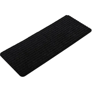 Homwiz Treppenstufen Matten, Stufenmatten Selbstklebend Innen 15 Stück, Treppenstufen Antirutsch Zuschneidbar Wiederverwendbar für Schützen Sie Haustiere, Senioren Kinder (Schwarz, 76cm x 20cm)