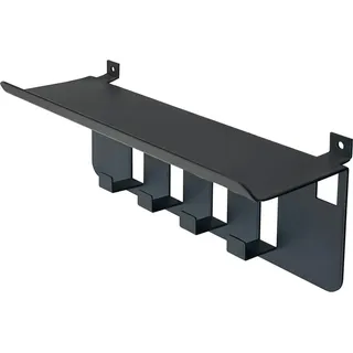 FN Acustico Schlüsselablage Pulverbeschichtet 239 mm x 75 mm x 89 mm Schwarz