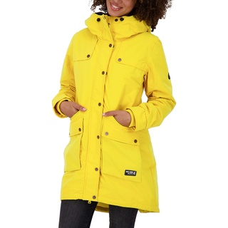 ALIFE and Kickin CharlotteAK C Coat – Damen Winterjacke Lang – Warmer Wintermantel für Kalte Tage – Stylischer & Bequemer Mantel für Herbst & Winter Amber L