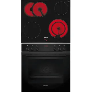 Siemens EQ212KAAB Einbauherdset (Elektrokochfeld, A+, 71 l)