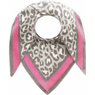 Zwillingsherz »Dreieckstuch BW "Leo Rand"« Leo mit pinker Lante,