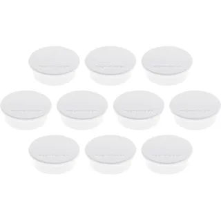 Magnetoplan Magnet Discofix Color, 10 Stück, Haftkraft ca. 2,2 kg, weiß