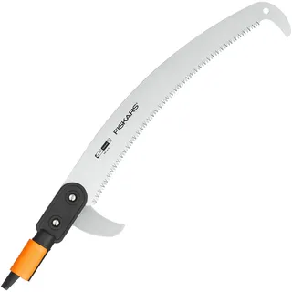Fiskars Wertastungssäge für Arbeiten an weit entfernten Stellen, Werkzeugkopf, Länge: 55 cm, Gehärtetes Stahl-Sägeblatt, Schwarz/Orange, QuikFit, 1000691