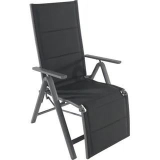 Relaxsessel Grenada 61x112x76cm - Dunkelgrau, Schwarz