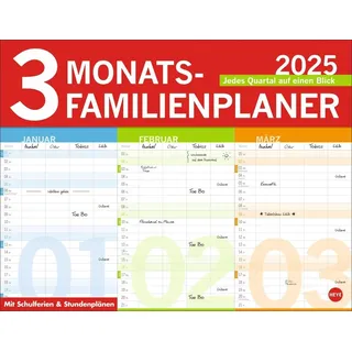 Heye 3-Monats-Familienplaner 2025