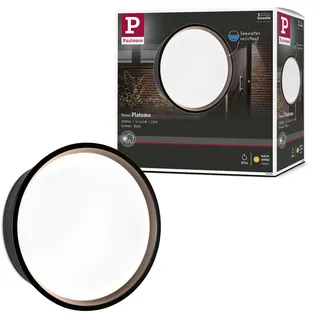 Paulmann LED Außenleuchte Platomo schwarz Ø 18 cm warmweiß