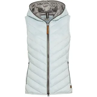 camel active Damen Steppweste aus recyceltem Polyamid Hellblau, womenswear-40