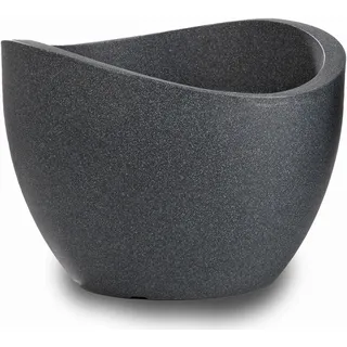 Scheurich Wave Globe Ø 40 x 22,2 cm Schwarz Granit