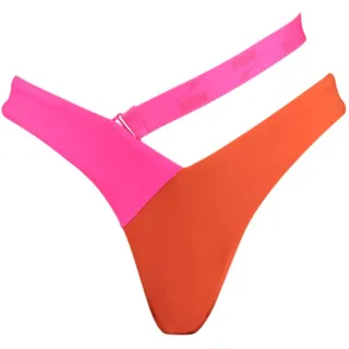 PUMA Damen V-shape Brief Bikini Bottoms, Pink / Chili, S EU