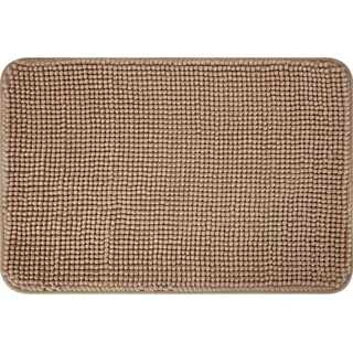 baliv Badematte 40 cm x 60 cm Polyester Beige