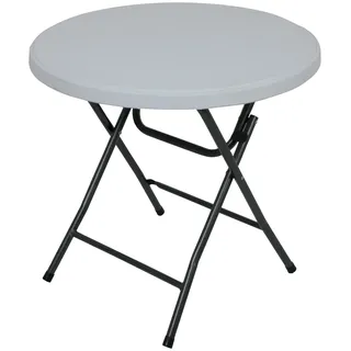 Garden Pleasure Mufaro Gartentisch Ø 80 x 74 cm Weiß