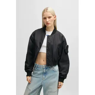 HUGO BOSS HUGO Blue Bomberjacke »Foraia« mit aufgesetzter Ärmeltasche, Iconic Streetstyle, schwarz