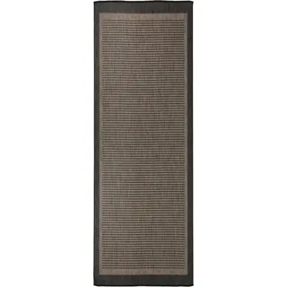 Outdoor-Teppich Flachgewebe 80x250 cm Dunkelbraun - Braun, Dunkelbraun