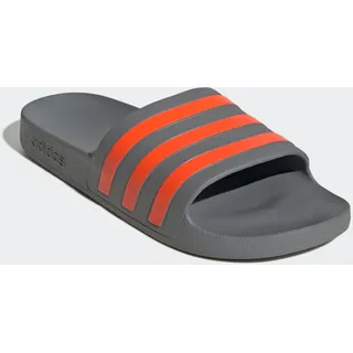 Badesandale ADIDAS SPORTSWEAR "AQUA ADILETTE", Damen, Gr. 43, orange (grau three, impact orange, grau three), Synthetik, Schuhe Badesandale, Badelatschen, World Cup Nations Pack