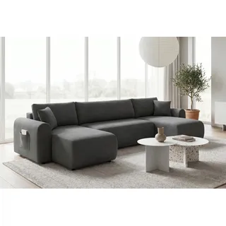OTTO home Wohnlandschaft Cord U-Form 311 cm Grau