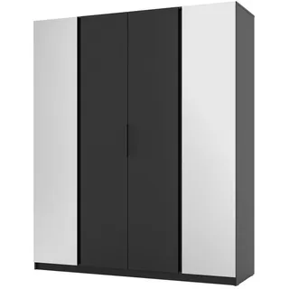 masseno Drehtürenschrank Cagliari 200 x 239 x 61,9 cm Schwarz