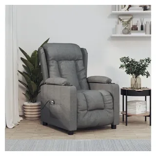 vidaXL Relaxsessel Elektrisch Dunkelgrau Stoff