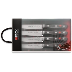 F. DICK Premier Plus Steakmesser Set 4-teilig (4 Steakmesser, ergonomischer Griff, Klinge aus X50CrMoV15, Besteck-Set) 81093000