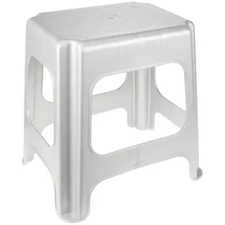 OK. Maxi-Hocker Polypropylen 41 x 33,5 x 42,5 cm Silber