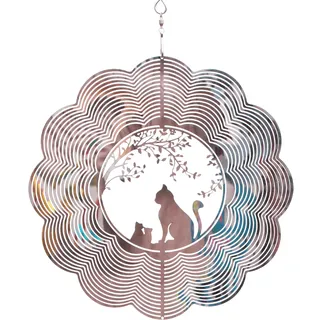 SPRING SONG Kinetisches 3D-Windspiel für Hof und Garten, verspiegelt, Edelstahl, für Innen- und Außenbereich, Hängedekoration, Basteln, Ornament, Geschenke, kinetische Kunst, Hof, Garten, hängende