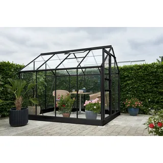 Juliana Halls Gewächshaus Popular Aluminium Schwarz Blankglas 3 mm 5,00 m2