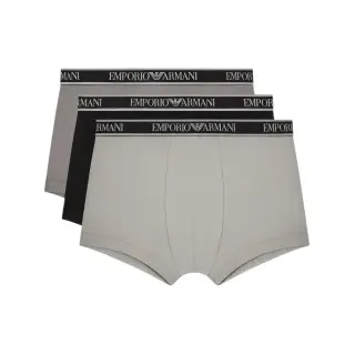 Emporio Armani für Herren. EM000259_AF20669 3er Set Boxershorts Verwendung schwarz, grau (M), Heimtextilien, Baumwolle
