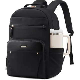 LOVEVOOK Laptop Rucksack Damen 17 Zoll Schwarz