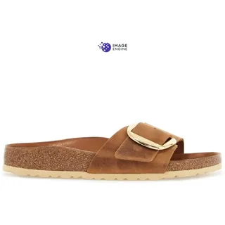 Birkenstock Madrid Big Buckle braun (39), Wohnung, Keine, Lässig