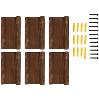 Nicear 6 Stück Schallplatten Wandregal Vinyl Schallplatten Regal Wandmontage Holzkeil Schwebende Regale Einfache Installation Schwebende Regale