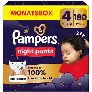 Pampers Baby-Dry Night Pants Gr. 4 (9-15 kg) 180 St.