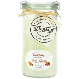 Candle Factory - Mini Jumbo Kerzen Windlicht Duft: Zimt - Orange 307-091