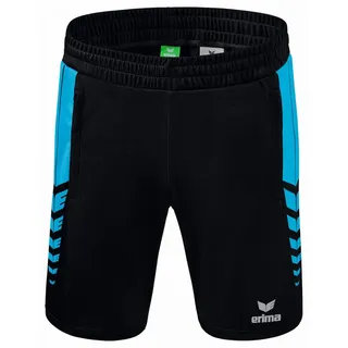 Erima Unisex Kinder Six Wings Kurze Short (1152216), schwarz/Curacao, 116