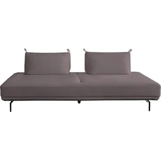 KAWOLA Sofa CANE Schlafsofa Daybed Stoff lila - Lila