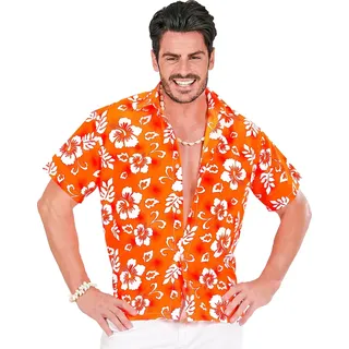 ORANGEFARBENES HAWAIIHEMD Gr. XL - Braun